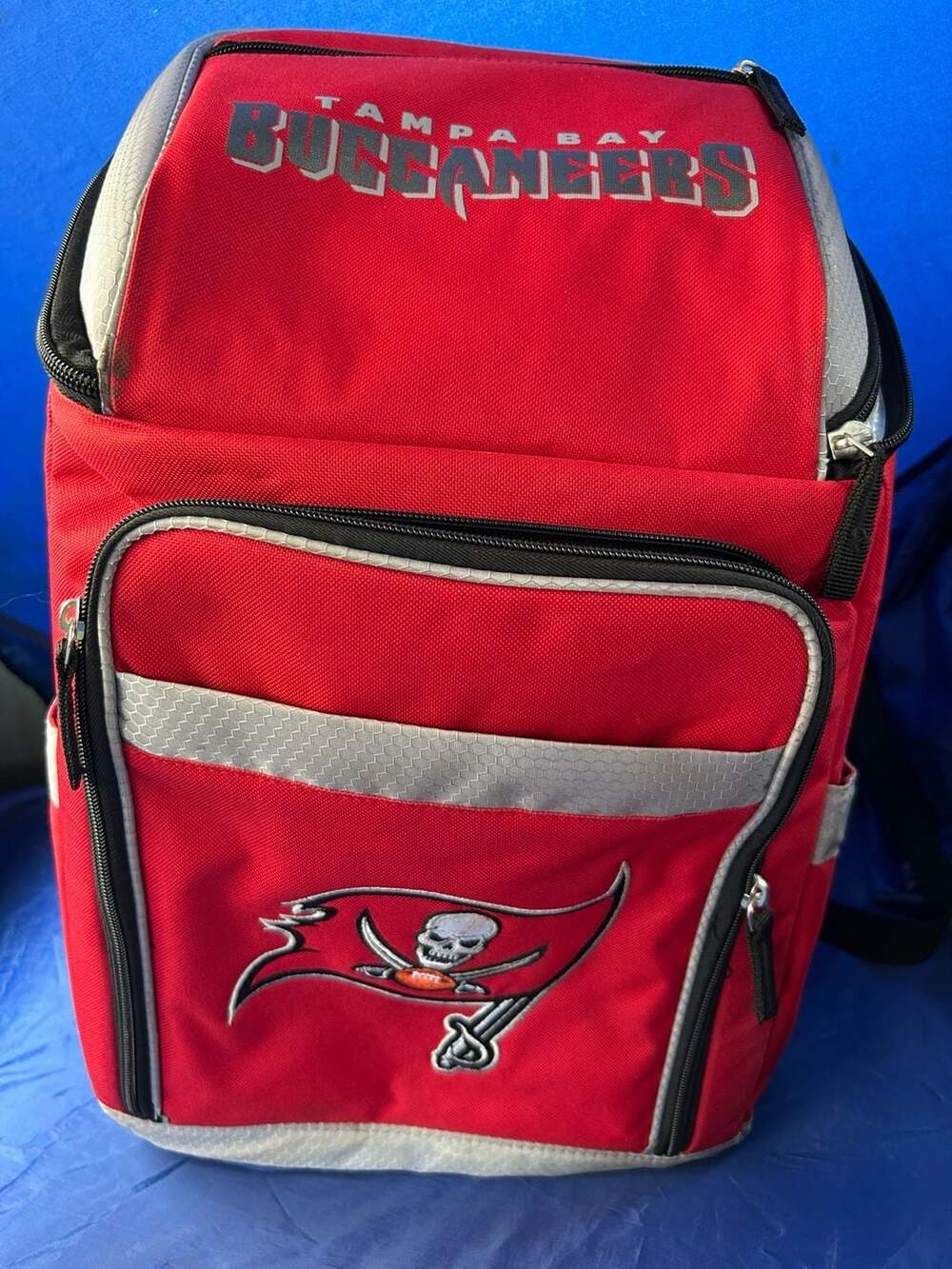 NFL Tampa Bay Buccaneers 32 Can Backpack Cooler Red